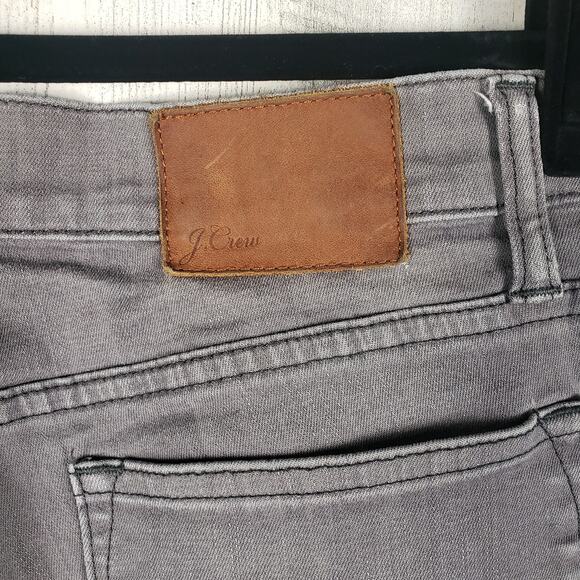 J. Crew Faded Grey Wash Denim Toothpick Skinny Jeans Women's Size 28 - Picture 8 of 11